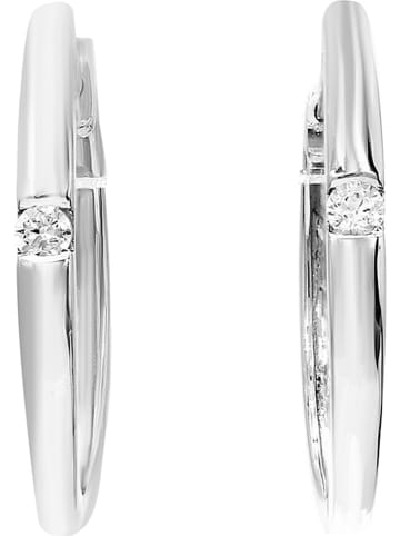 Vittoria Jewels Weißgold-Creolen mit Diamanten