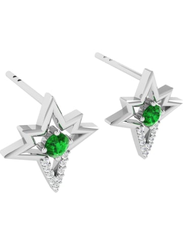 Vittoria Jewels Weißgold-Ohrstecker mit Diamanten