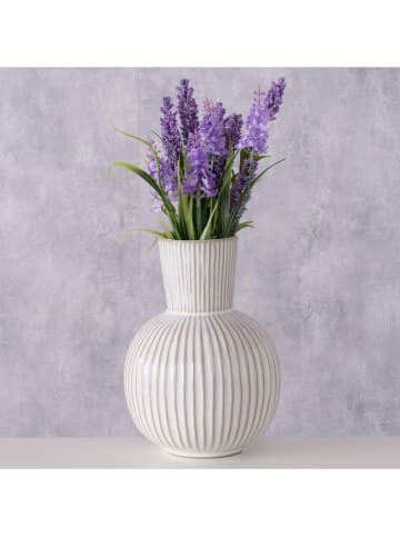 Boltze Vase "Deborah" in Weiß - (H)25 x Ø 18 cm