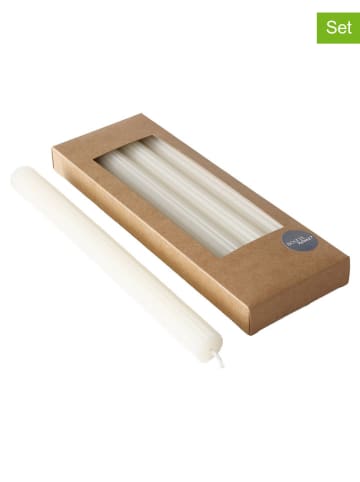 Boltze 4er-Set: Stabkerzen "Classic" in Creme