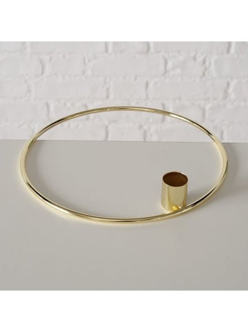 Boltze Kerzenleuchter "Circulus" in Gold - (H)3 cm