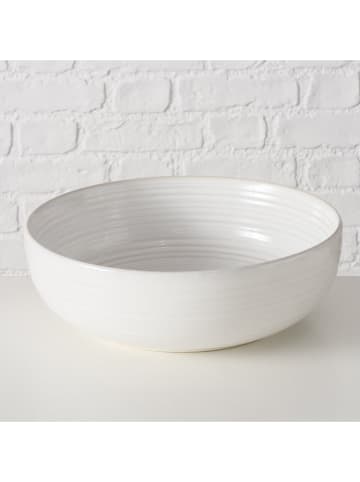 Boltze Schale "Jonah" in Weiß/ Beige - (H)9,5 cm