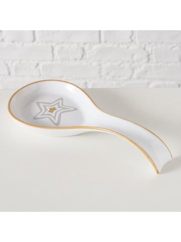 Boltze 2er-Set: Löffelablagen "Bakery" in Weiß/ Beige - (L)22,7 cm