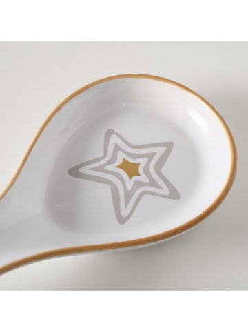 Boltze Podstawki (2 szt.) "Bakery" w kolorze biało-beżowym pod łyżki - dł. 22,7 cm