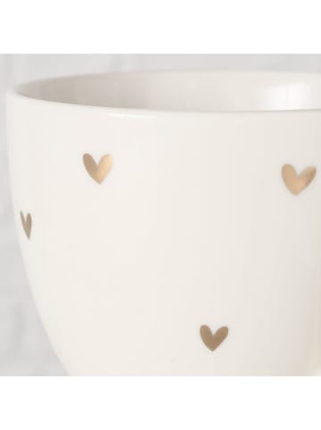 Boltze Kubek jumbo "Lovely" w kolorze złoto-białym - 420 ml