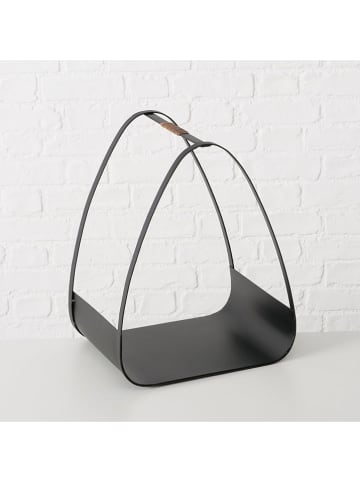 Boltze Kaminholzregal in Schwarz - (B)30,7 x (H)50 cm