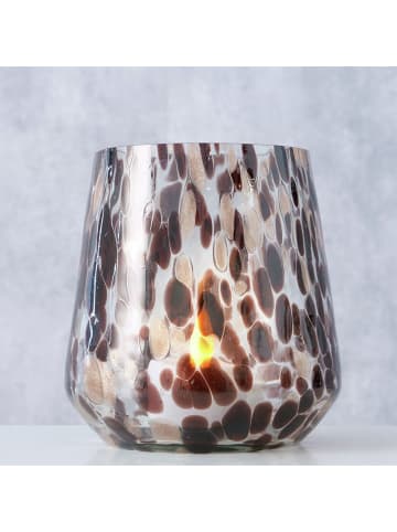 Boltze Windlicht ''Pimenta'' in Braun - (H)11 x Ø 10,5 cm