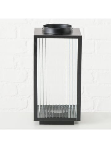 Boltze Lampion "Optica" w kolorze czarnym - 16,5 x 34 cm