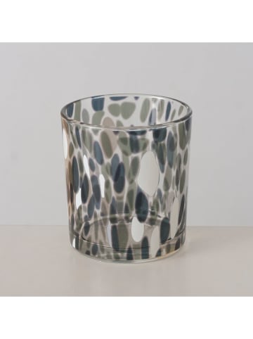 Boltze 2er-Set: Windlichter "Dotty" in Weiß/ Grün