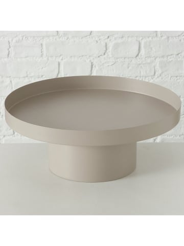 Boltze Tablett "Samona" in Beige - (H)14 cm - Ø 35 cm