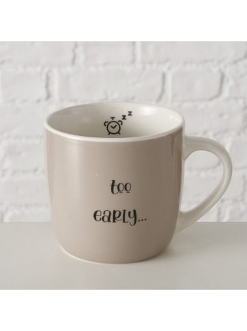 Boltze Kubek jumbo "Early" w kolorze beżowym - 420 ml