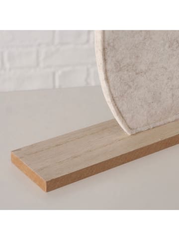 Boltze Figurka dekoracyjna "Frosty" w kolorze biało-brązowym - 42,5 cm