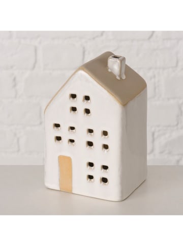 Boltze LED-Dekoaufsteller "Terrana" in Creme/ Beige - (B)9 x (H)15,5 x (T)8 cm