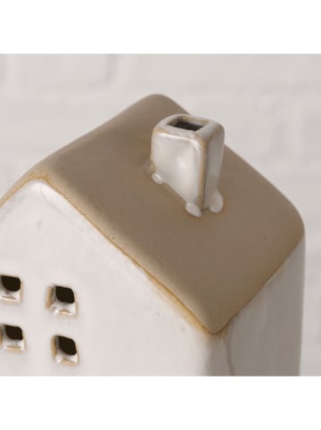 Boltze LED-Dekoaufsteller "Terrana" in Creme/ Beige - (B)9 x (H)15,5 x (T)8 cm