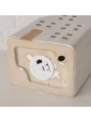 Boltze Dekoracja LED "Terrana" w kolorze kremowo-beżowym - 9 x 15,5 x 8 cm