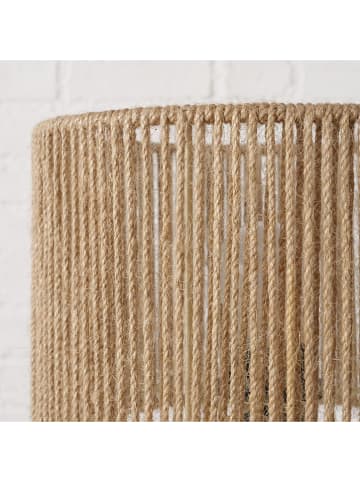 Boltze Tischleuchte "Medika" in Beige/ Hellbraun - (H)34 cm