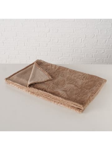 Boltze Wohndecke ''Arkki'' in Taupe - (L)160 x (B)130 cm