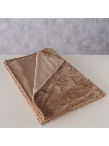 Boltze Wohndecke ''Arkki'' in Taupe - (L)160 x (B)130 cm