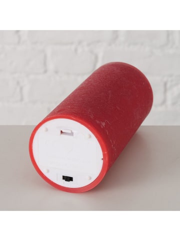 Boltze LED-Kerze ''Flamo'' in Rot - (H)15 cm