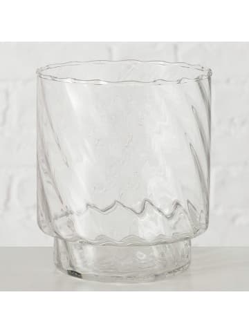 Boltze Windlicht "Louna" in Transparent - (H)15 cm