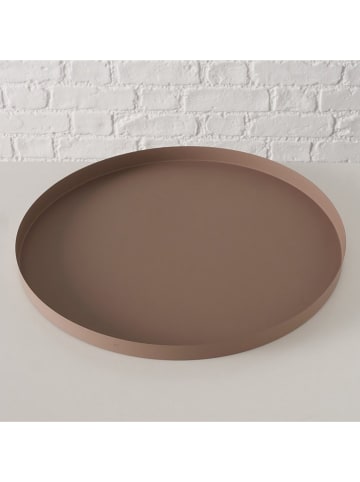 Boltze Tablett "Rondella" in Braun - Ø 40 cm