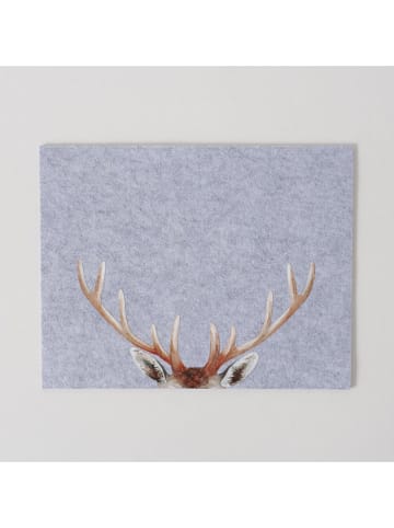 Boltze Podkładki stołowe (2 szt.) "Aspen" w kolorze szaro-brązowym - 45 x 35 cm