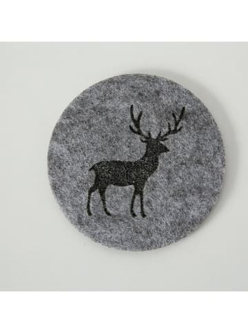 Boltze 2er-Set: Untersetzer "Tjark" in Grau - 2x 6 Stück