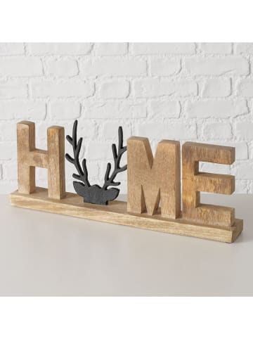 Boltze Dekoracja "Vilbert" w kolorze beżowo-czarnym - dł. 46,5 cm