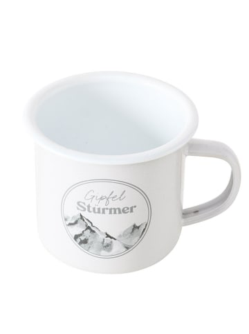 Boltze Tasse "Gipfel" in Weiß/ Grau - 250 ml