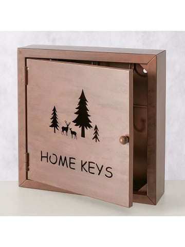 Boltze Skrzynka w kolorze jasnobrązowym na klucze - 25,5 x 25,5 cm