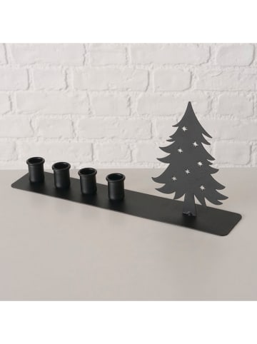 Boltze Świecznik "Waldan" w kolorze czarnym - 38 x 18,2 cm