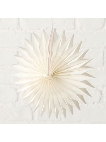 Boltze Dekoanhänger "Famina" in Weiß - (H)21 x Ø 20 cm