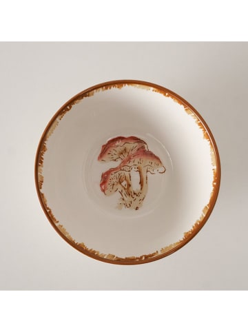 Boltze Müslischale "Trinson" in Weiß/ Braun - Ø 14 cm