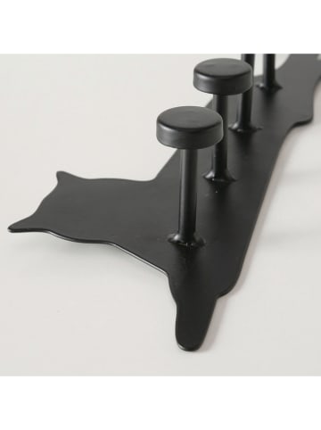 Boltze Schlüsselbrett "Kiri" in Schwarz - (L)25 cm