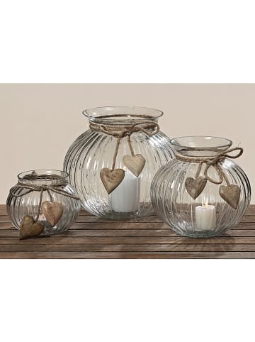 Boltze Windlicht "Rudy" - (H)10 x Ø 13 cm