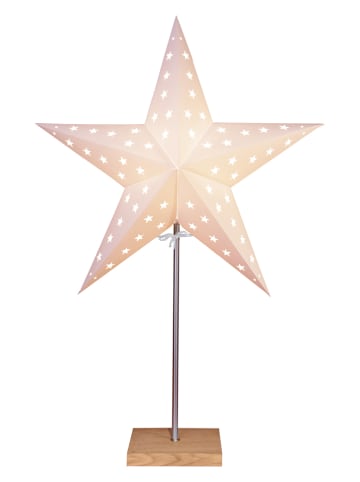 STAR Trading Lampa stojąca "Leo" w kolorze beżowym - 43 x 65 cm