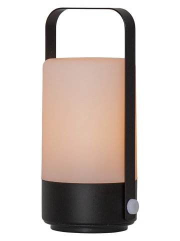 STAR Trading Lampion LED "Flame Lantern" w kolorze czarnym - wys. 19 cm