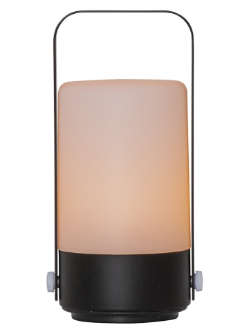 STAR Trading Lampion LED "Flame Lantern" w kolorze czarnym - wys. 19 cm