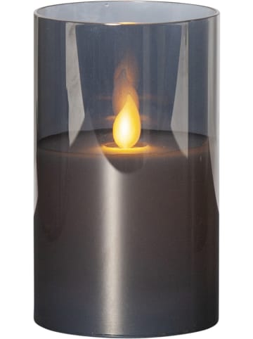 STAR Trading Świecznik LED "M-Twinkle" w kolorze czarnym - wys. 12,5 x Ø 7,5 cm