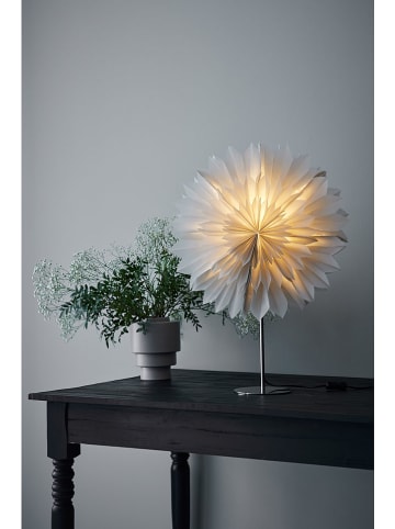 Marksljöd Tischleuchte "Solina" in Hellgrau/ Silber - (B)48 x (H)75 x (T)16 cm