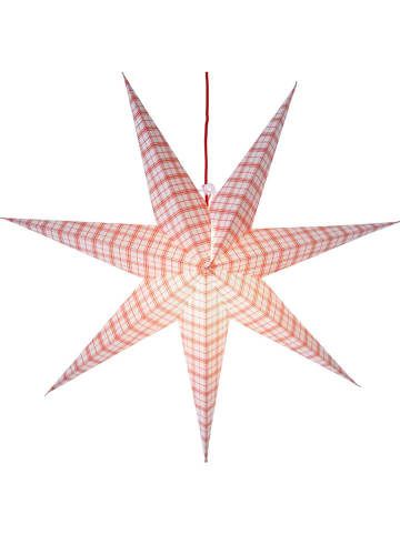 STAR Trading Gwiazda papierowa "Lisa" w kolorze czerwono-białym - Ø 70 cm