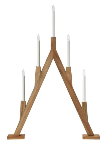Marksljöd Adventsleuchter "Bjurfors" in Hellbraun - (B)52 x (H)76,5 cm