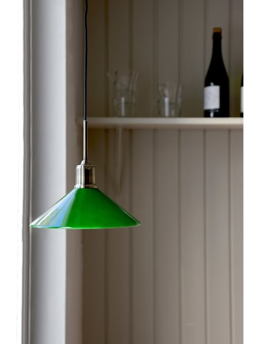 Marksljöd Hängeleuchte "Vela" in Grün - (H)23 x  Ø 25 cm