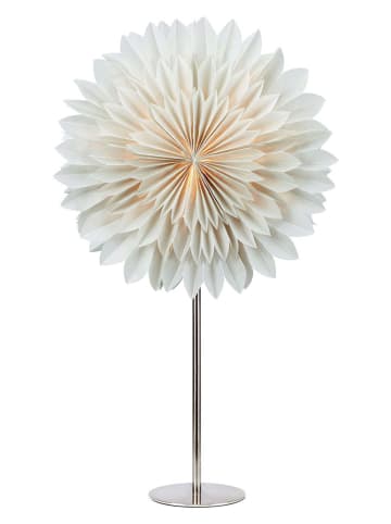 Marksljöd Lampa stołowa "Solina" w kolorze jasnoszaro-srebrnym - 35 x 63 x 14 cm