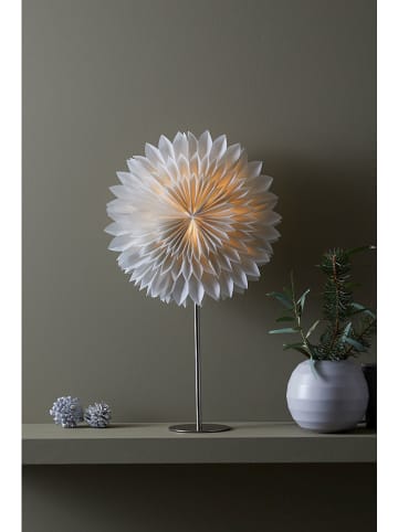 Marksljöd Tafellamp "Solina" lichtgrijs/zilverkleurig - (B)35 x (H)63 x (D)14 cm