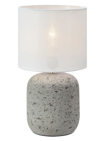 Marksljöd Tischleuchte "Montagna" in Grau/ Weiß - (H)33 x  Ø 18 cm