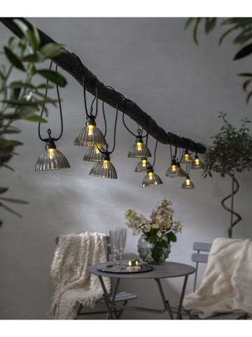 STAR Trading Łańcuch świetlny LED "Circus Shade" w kolorze szarym - dł. 495 cm