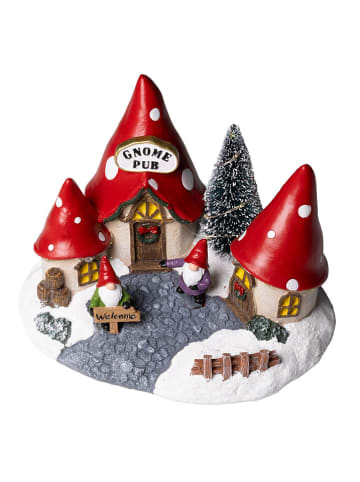 Hollybell Dekoracyjna lampa LED "Gnome Pub" ze wzorem - 22 x 16,2 x 17 cm