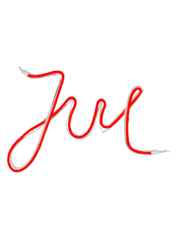 Marksljöd Dekoracja ścienna LED "New York" w kolorze czerwonym - 45 x 32 cm