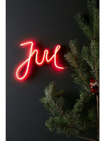 Marksljöd Ledwanddecoratie "New York" rood - (B)45 x (H)32 cm